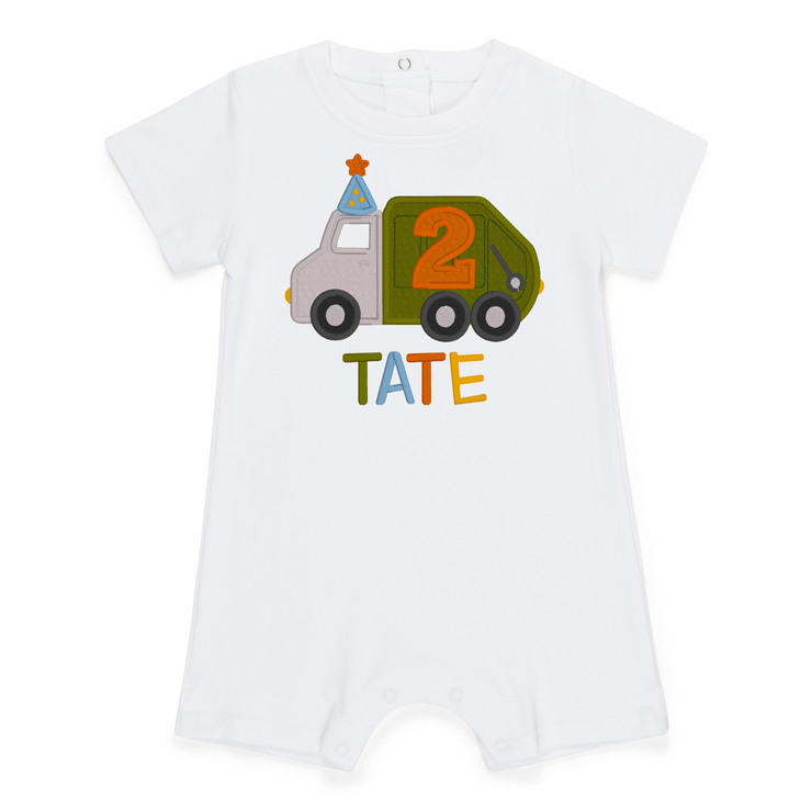 Trash Truck Birthday Shirt for Boys