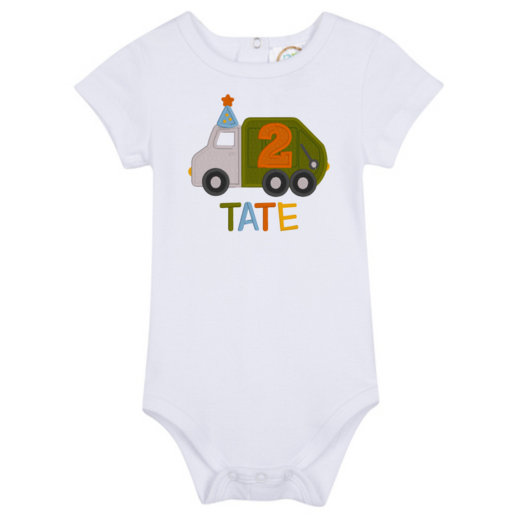 Trash Truck Birthday Shirt for Boys