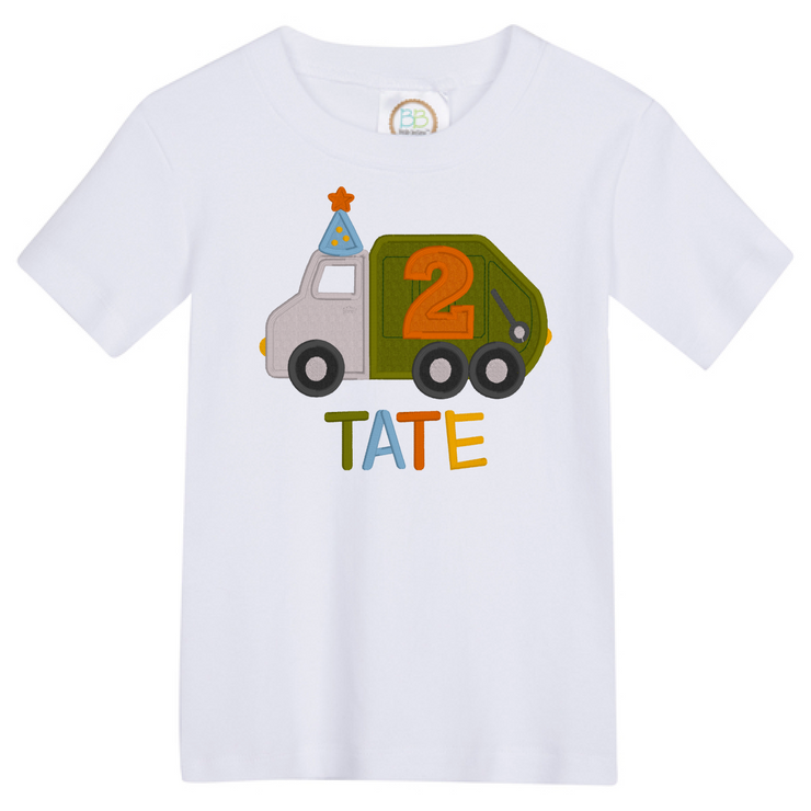Trash Truck Birthday Shirt for Boys
