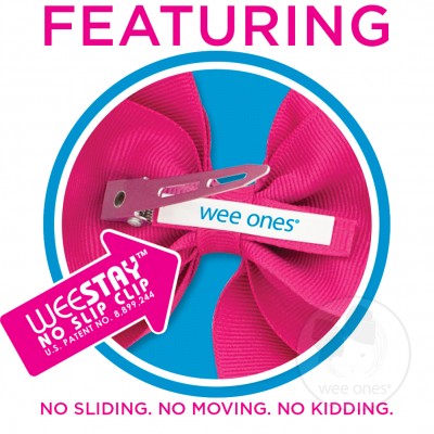 Hot Pink Classic Grosgrain Hair Bow