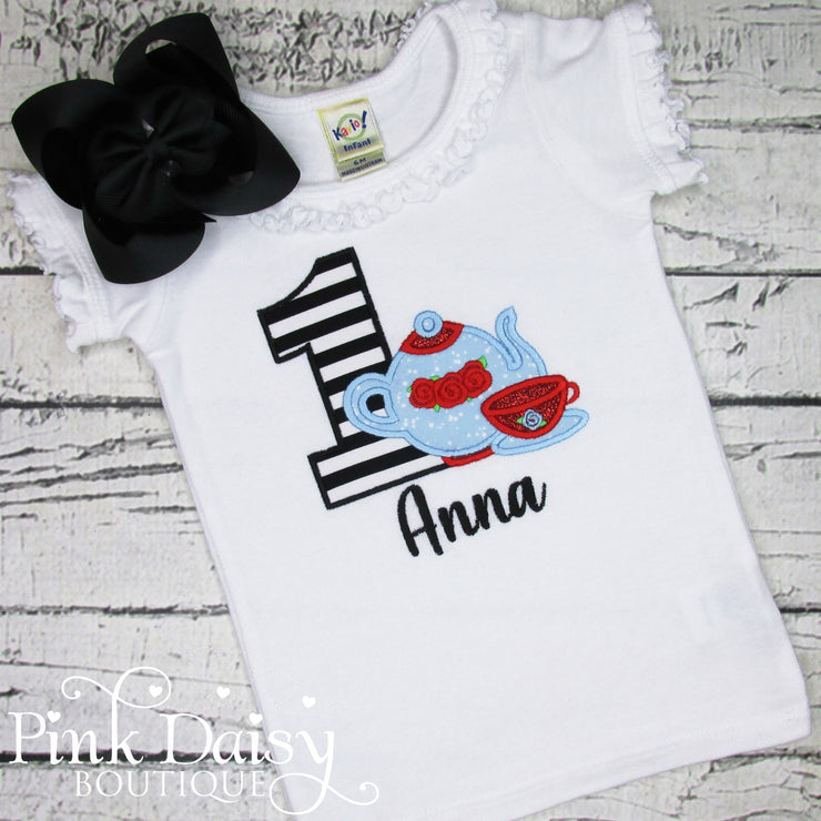 Alice in ONEderland Tea Party Birthday Shirt