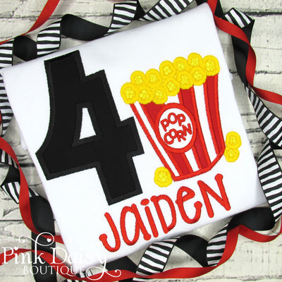 Popcorn Birthday Shirt for Boys