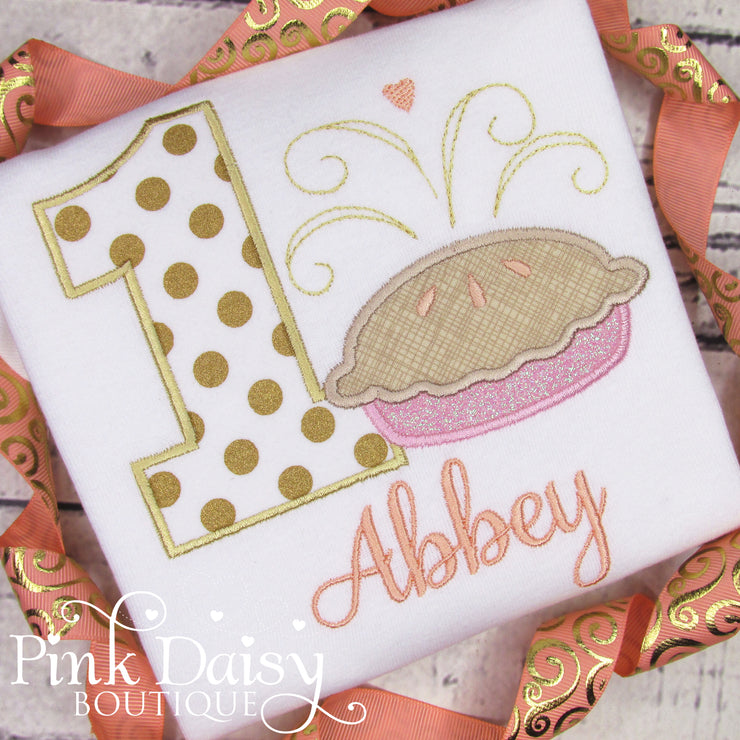 Sweetie Pie Appliqué Birthday Shirt for Girls