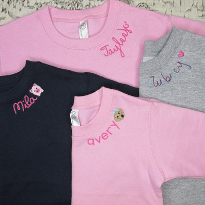 Kids Monogrammed Collar Sweatshirt (2T-7)