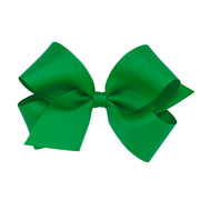 Green Classic Grosgrain Hair Bow