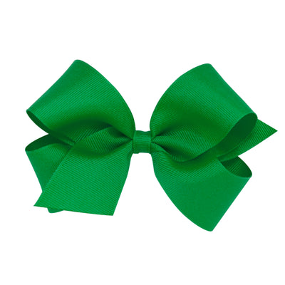 Green Classic Grosgrain Hair Bow
