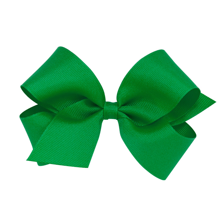 Green Classic Grosgrain Hair Bow
