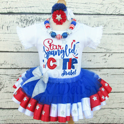 Star Spangled Cutie 4th of July Tutu Outfit