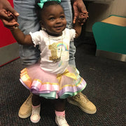 Pastel Rainbow Unicorn Birthday Tutu Outfit