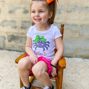 Spider Halloween Appliqué Shirt for Girls