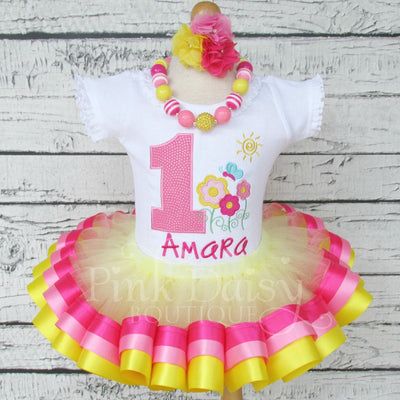 Flower Garden Birthday Tutu Outfit