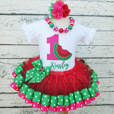Watermelon Birthday Tutu Outfit
