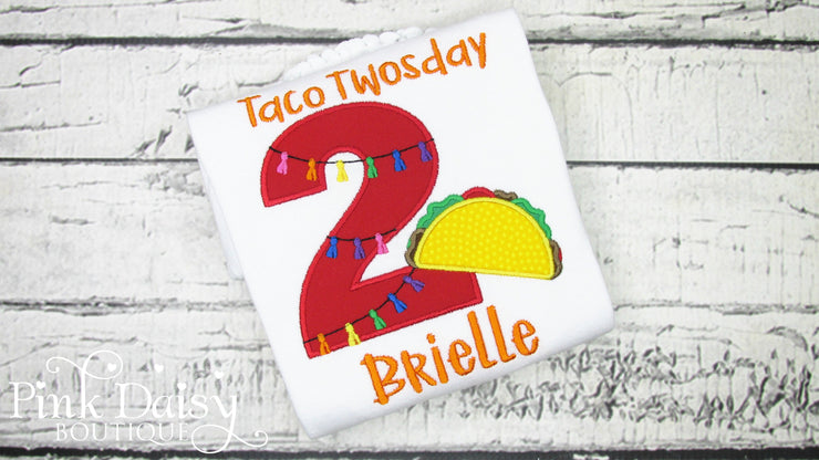 Taco TWOsday Birthday Tutu Outfit