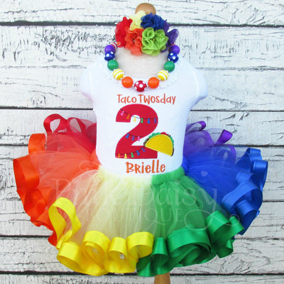 Taco TWOsday Birthday Tutu Outfit